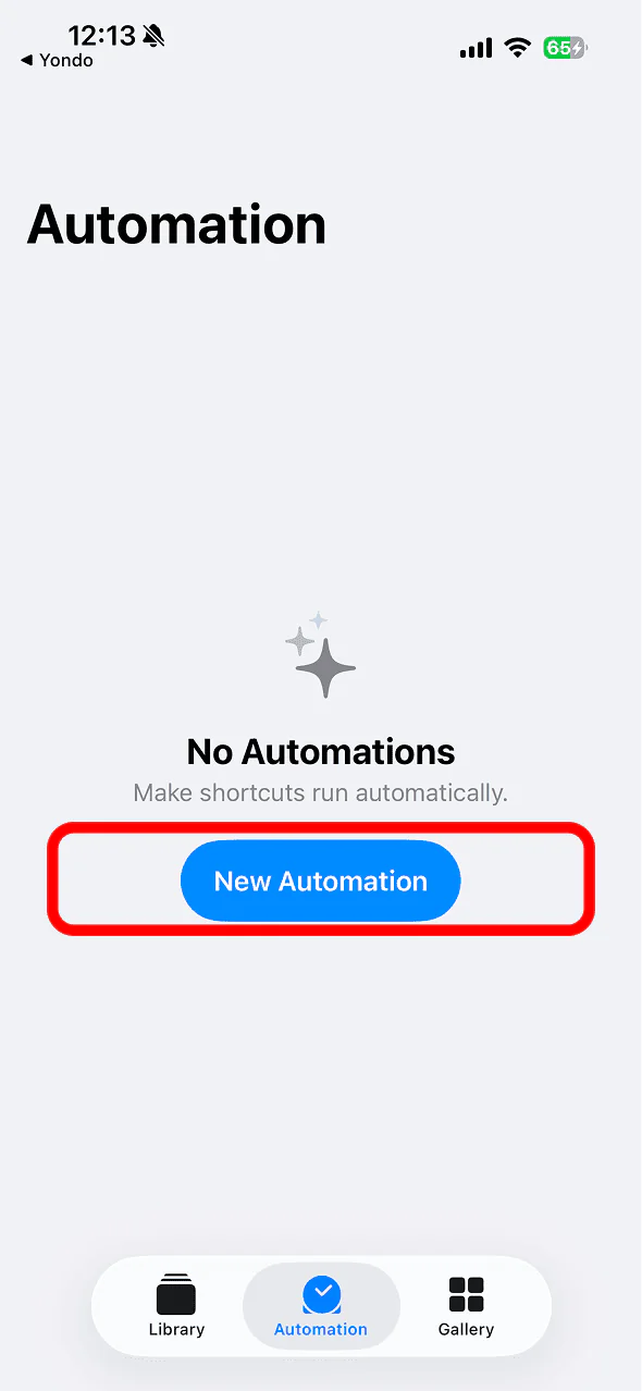 Create a new automation